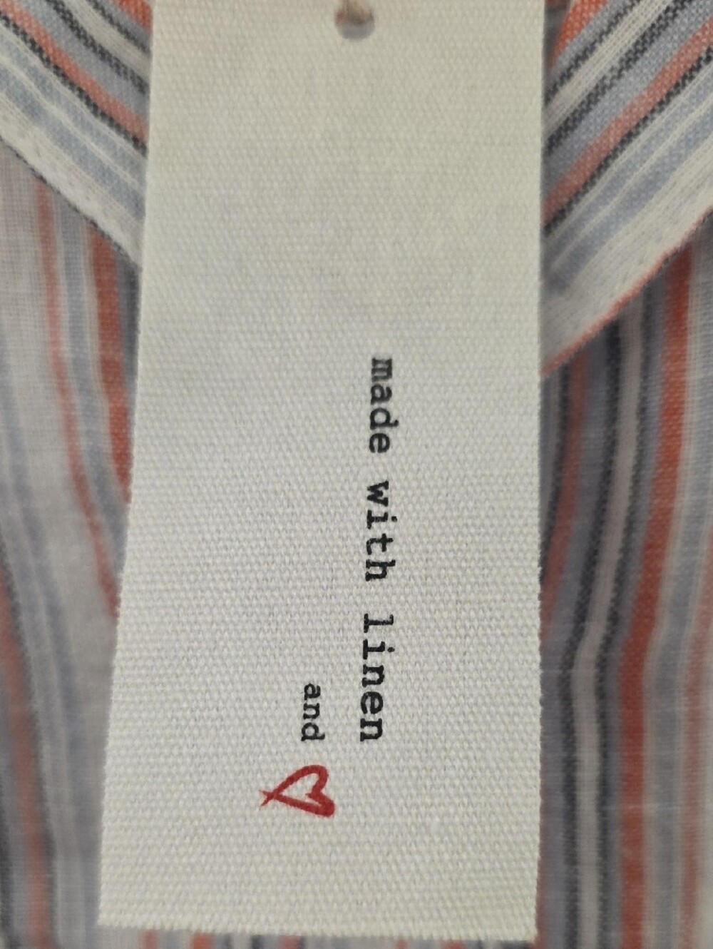 BeachLunchLounge Linen Blend Striped Tie Front Sleeveless Top S NWT - Picture 3 of 10